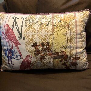 Anthropologie Embroidered Pillow